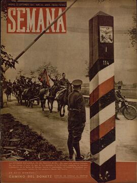 Revista Semana, Núm. 83. "La División Española, en el Frente Ruso". Madrid, 23 de Septiembre de 1941, Año II.