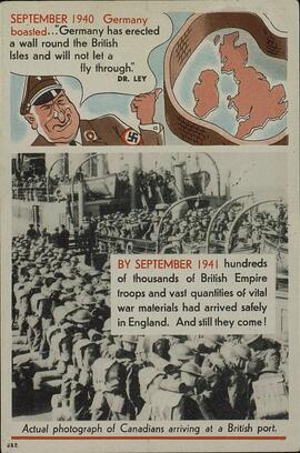 WWII. Propaganda británica antialemana. Submarino, J. B. II & J.D. II, nazi, prisionero alemán, Philipp. Por Hoffmann
