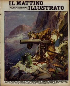 Il Mattino Illustrato. "La Medalla de Oro fue otorgada al heroico alpino Attilio Bagnolini de Villa d'Ossola, caído gloriosamente en el lago Ascianghi". 8-15 de junio de 1936.