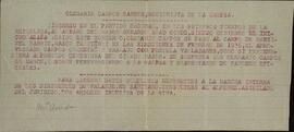 Informe de antecedentes políticos de Olegario Campos Campos, accionista de CAMPSA