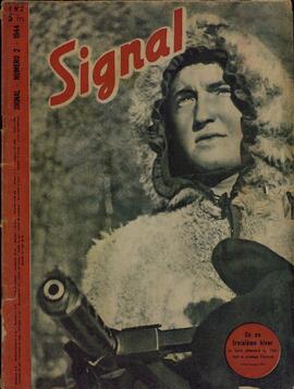 Signal. "En este tercer invierno en el frente alemán del Este, aguanta y protege a Europa" Numero 2, 1944.