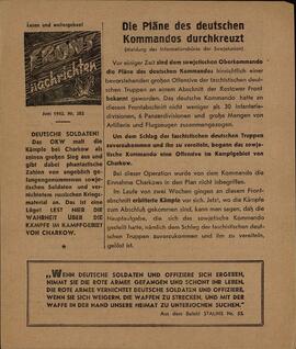 "Noticias del frente". Junio 1942. Nr. 202