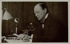 Churchill, Winston Leonard Spencer (1874-1965). Postal autografiada dirigida a Louis Nell. Londres, 4 Enero 1933