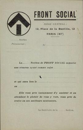 "Frente Social". París