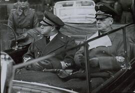 Ribbentrop, Joachim von. Ciano, Galeazzo (Conde). Camino del Castillo de Belvedere. 3 marzo 1941