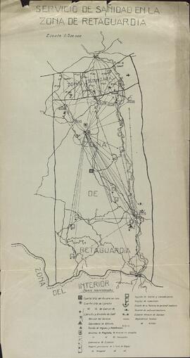 Plano de la Retaguardia en la Guerra Civil Española, c. 1936