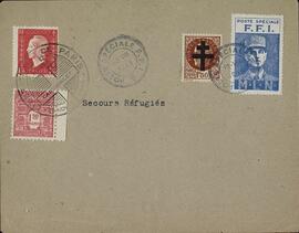 "Refugios de socorro. Correo especial del FFI". 25 noviembre 1944