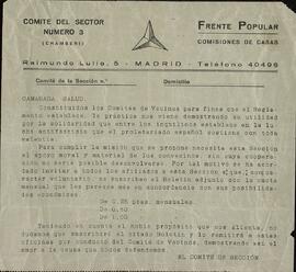 Comisiones de Casas del Frente Popular. Suscripción al boletín