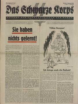 Das Schwarze Korps. Periódico para la defensa de la NSDAP. Berlín, 1943