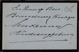 Carta y Sobre de la Zarina Alexandra Feodorovna al Gran Duque Mikhail. Amalienborg, 2 noviembre 1905