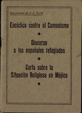 Pío XI. Encíclica "Divini Redemptoris", 19 marzo 1937.