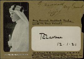 Lawrence, Thomas Edward, "Lawrence de Arabia" (1888-1935), Teniente Coronel, explorador y expedicionario británico