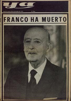 Ya: "Franco ha muerto". 20 noviembre 1975