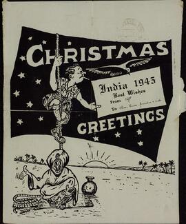 Felicitación navideña. India, 7 diciembre de 1945
