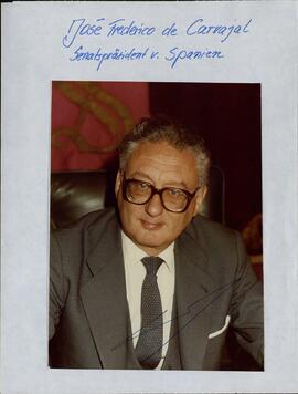 Carvajal, José Federico de (1930). Presidente del Senado de España (1982-1989).