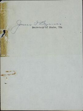 Byrnes, James F.