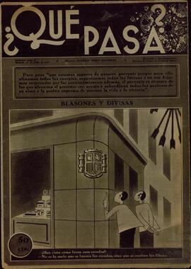 Revista ¿Qué pasa? "Blasones y Divisas...", Madrid, 17 de julio de 1941.