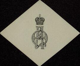 Ex-libris. Alexandra Feodorovna