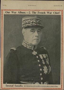 The war illustrated, Nº 2. "Nuestro álbum de Guerra: El jefe de la guerra francés, General Gamelin". 23 Septiembre 1939