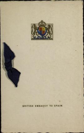 Embajada británica en España. 25 diciembre 1938. Hospital de sangre de la Cruz Roja