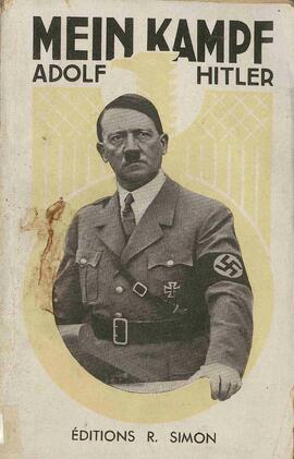 Hitler, Adolf (1889-1945): "Mi Lucha". Edición R. Simon, París, 1938