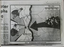 News Chronicle. "Ruptura del frente". Viernes 28 de Octubre de 1943.