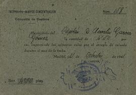 Inspección de Campos de Concentración, 31 octubre 1941