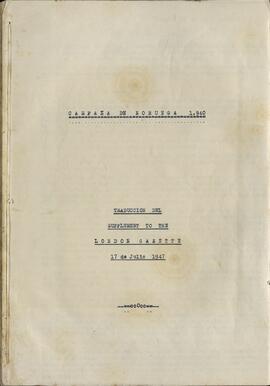 Informe sobre la Campaña de Noruega (Operation Weserübung, 1940), traducido de un suplemento de "The London Gazette" del 17 de Julio de 1947