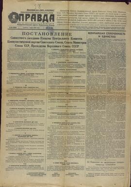 "Pravda" (Stalin Post-Mortem). 7 de Marzo de 1953
