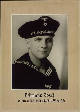 Schwank, Josef: Retratado el 13.5.1943 en el submarino "Atlantik"