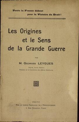 Los Orígenes y el Significado de la Gran Guerra.  (el libro no tiene impresa la fecha)