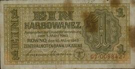 "Un Karbowanez". Rowno, 10 marzo 1942