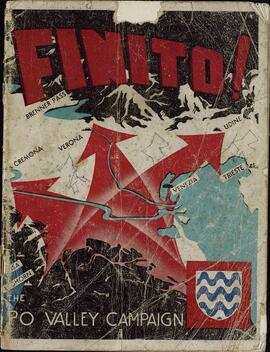 "¡Se acabó! / La Campaña del valle del Po". 1945. Publicado por los aliados