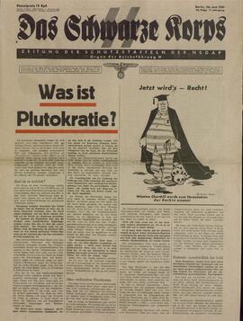 Das Schwarze Korps. Periódico para la defensa de la NSDAP. Berlín, 26 junio 1940