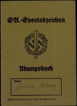 "Libro de ejercicios. Insignia deportiva, 21 Mayo 1939"