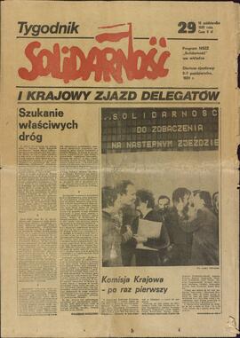 Solidarnosc y programa NSZZ. "I Congreso Nacional de Delegados". 16 octubre 1981