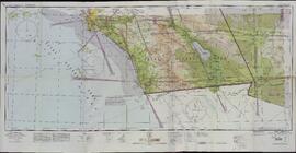 "Mapa de navegación aérea". San Diego, 12 agosto 1943