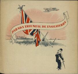 Parada triunfal de Inglaterra. Tira cómica sobre la segunda guerra mundial
