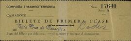 Transportes militares de la comandancia general de Canarias al cargo del Ministerio de Guerra. 3 Febrero 1938