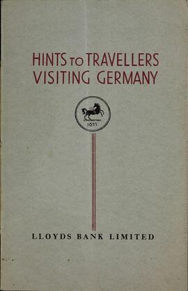 "Consejos a los viajeros que visitan Alemania" Lloyds Bank Limited.