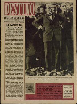 "Destino". Barcelona, 31 de Julio 1943