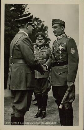Hitler, Adolf y Mannerheim, Carl Gustav Emil von. Por Hoffmann