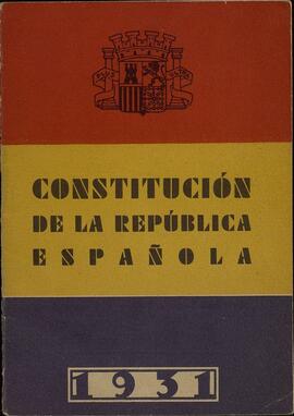 Constitución República Española 1931