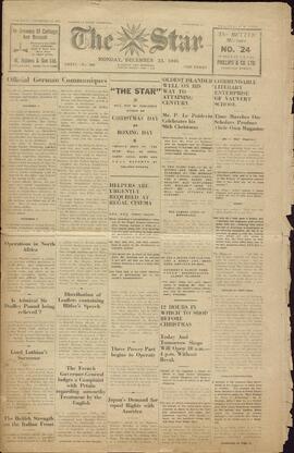 The Star. 23 diciembre 1940. "Comunicados oficiales alemanes."
