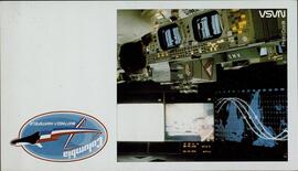 Viaje espacial. Lanzacohetes, astronautas, Luna, Liebig, etc.