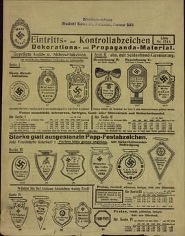 Modelos de insignias, condecoraciones y material de propaganda nazi. Duplicado