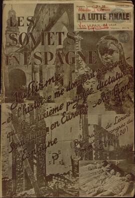 La lutte finale. "Los soviéticos en España". Septiembre 1938