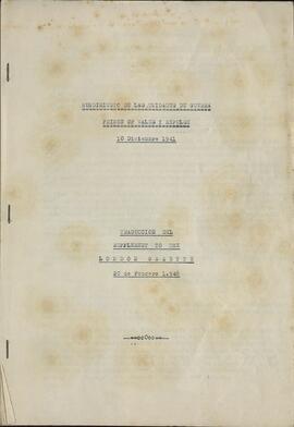 Informe sobre el Hundimiento de los Barcos HMS Repulse y HMS Prince of Wales (10 de Diciembre de 1941), traducido de un suplemento de "The London Gazette" del 20 de Febrero de 1948