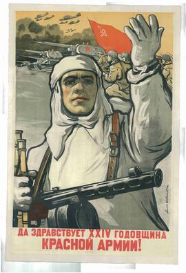 Ivanov: Cartel conmemorativo de la Batalla de Moscú, 1942