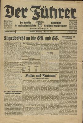 El Führer. Jueves, 3 diciembre 1931